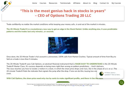  20 Minute Trader Master Class Free
