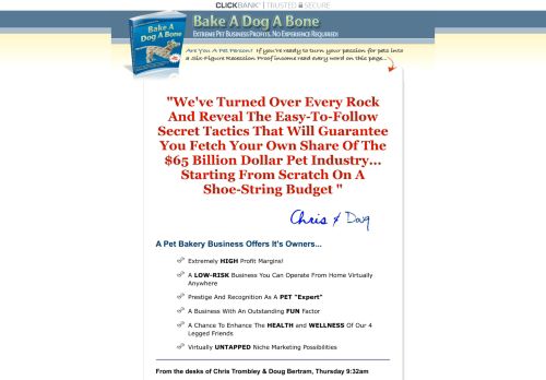 Bake A Dog A Bone ingredients