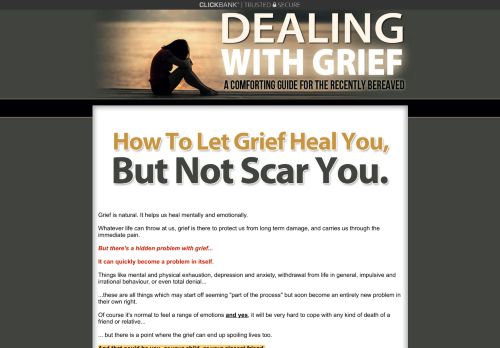 Dealing With Grief for sale