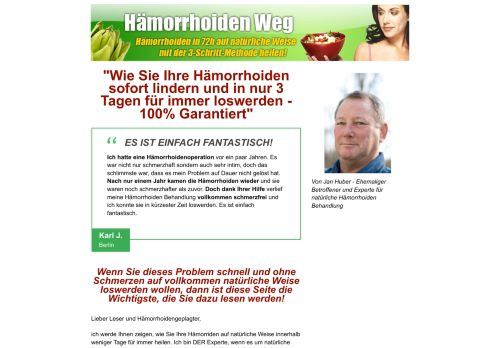 Haemorrhoiden Behandlung Feedback