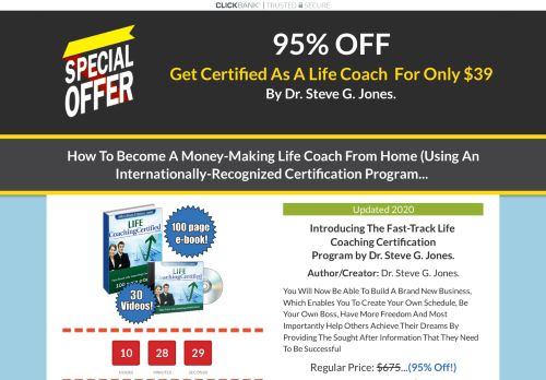 Life Coaching Certification ingredients