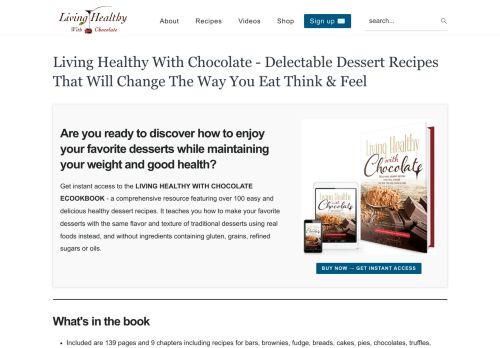 Living Healthy With Chocolate Reviews side effects 