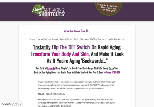 Natural Anti-Aging Shortcuts Reviews Download