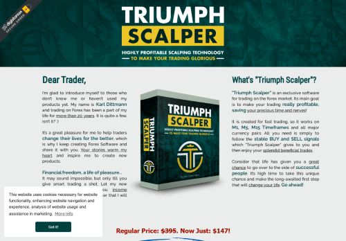 Triumph Scalper results